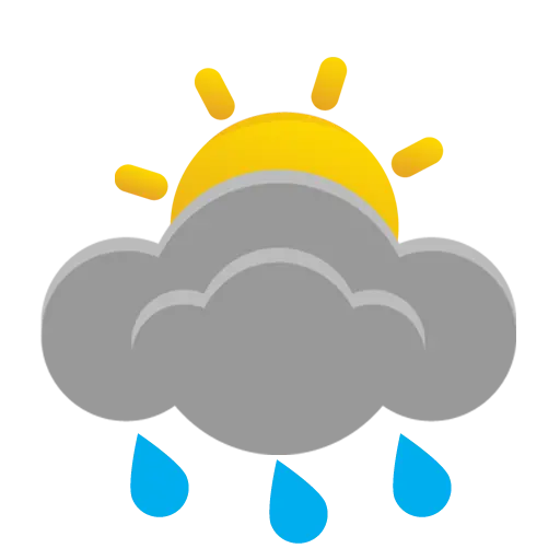 sehr starker Regenschauer