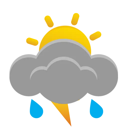 leichtes Gewitter leichtes Gewitter