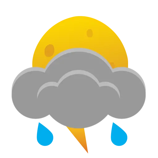 leichtes Gewitter leichtes Gewitter