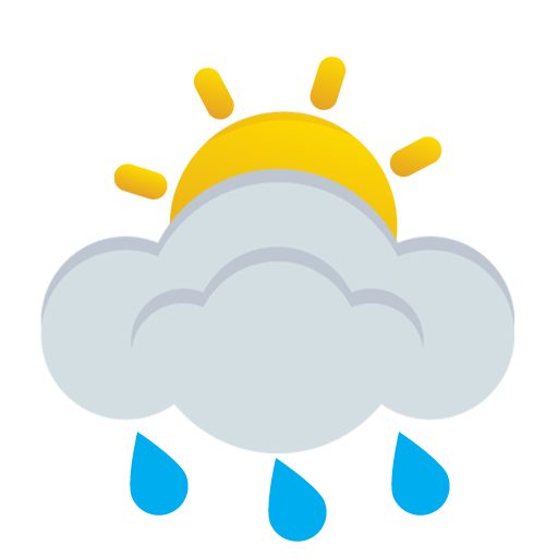 mäßiger bis starker Regenschauer